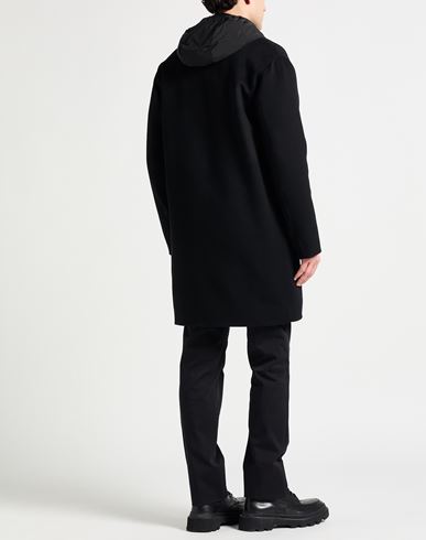 Man Coat Black Size 36 Virgin Wool, Cashmere, Polyester