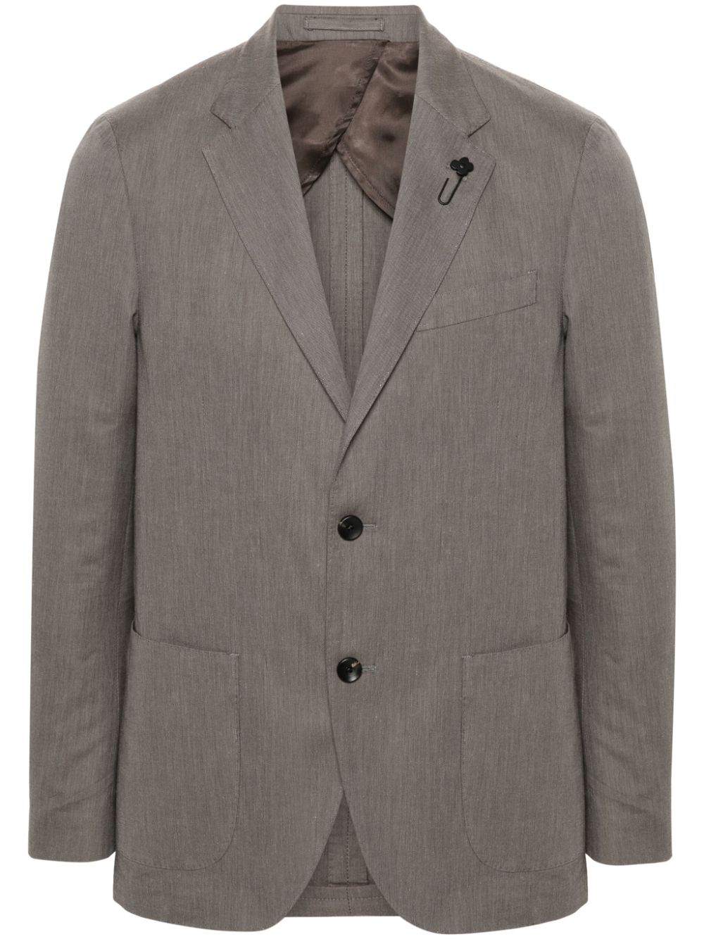 Slub-texture blazer - Grey