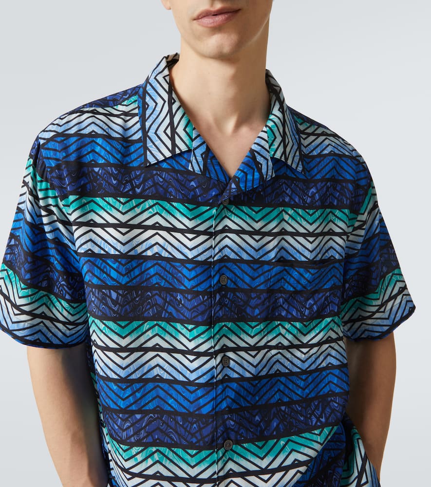 Zigzag bowling shirt