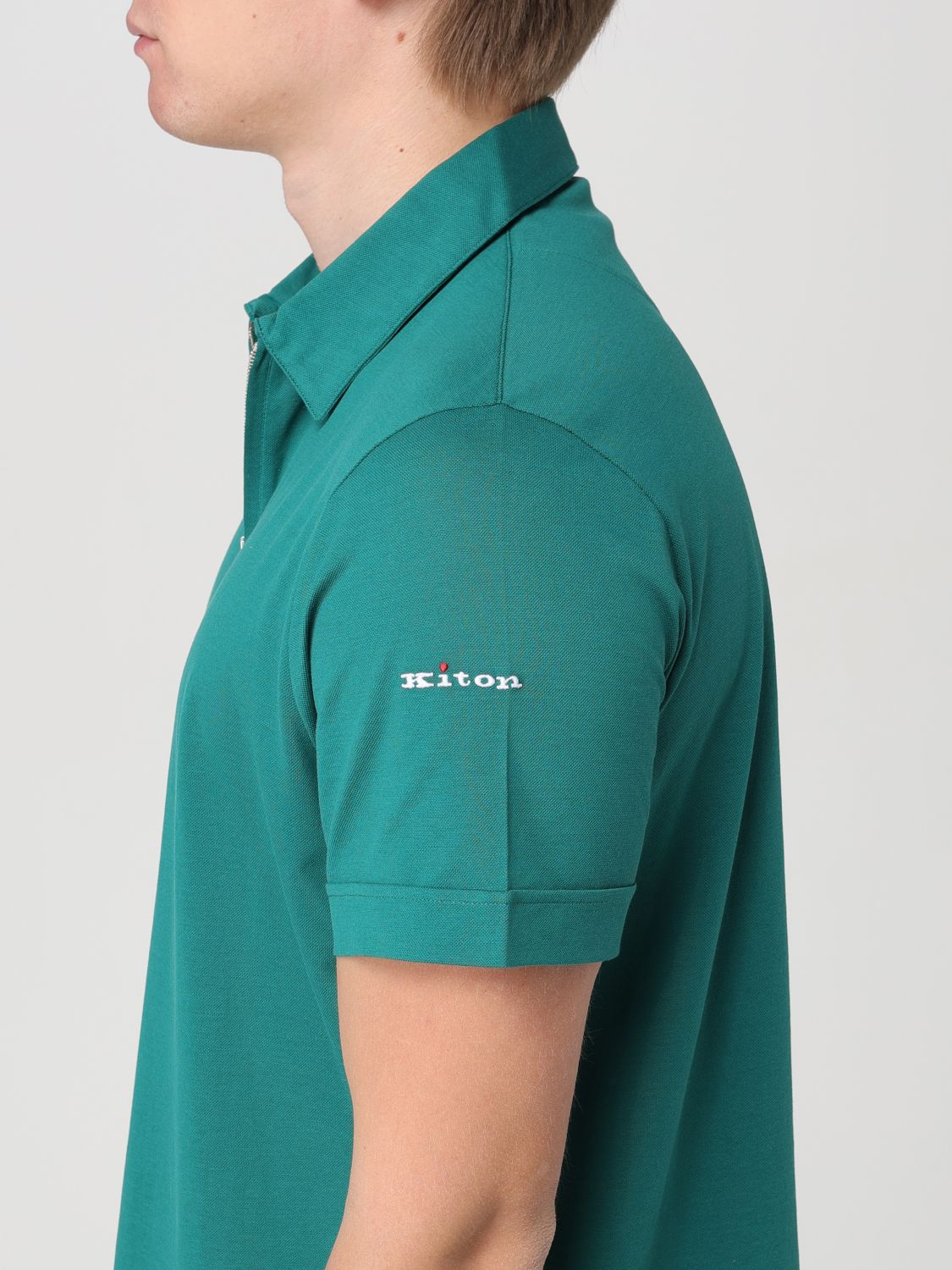 Polo Shirt Men color Green