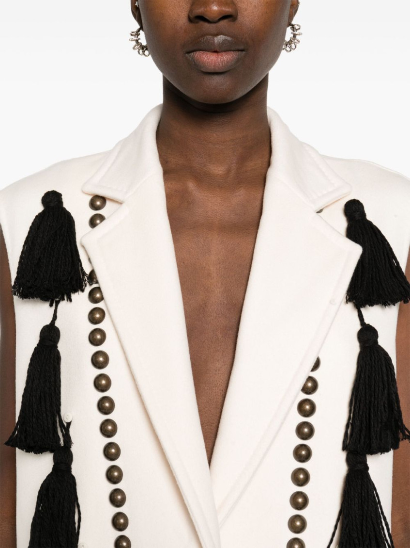 - Studded Wool Vest