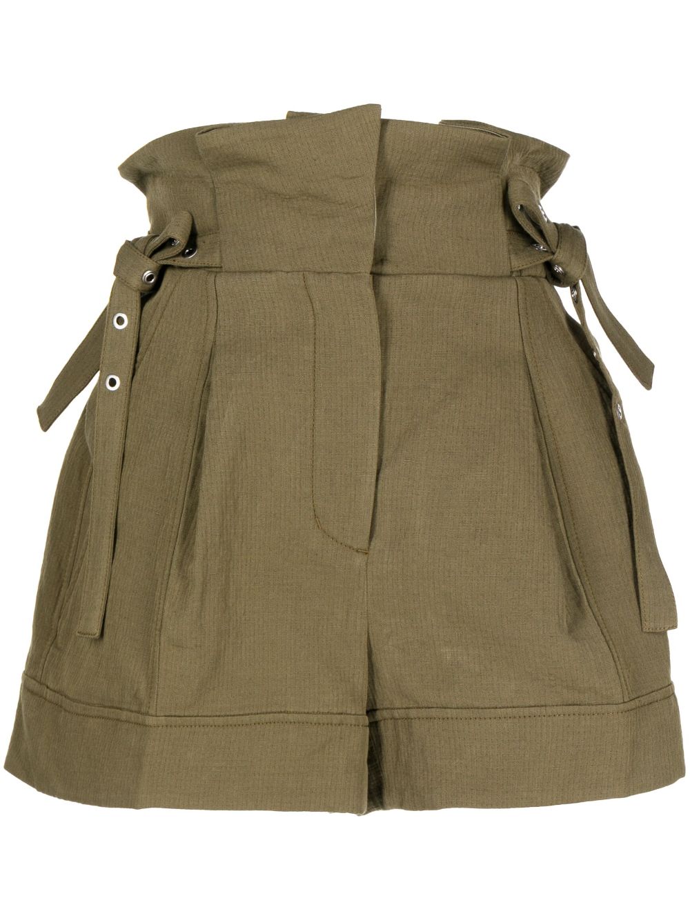 Cotton Linen Paperbag Shorts
