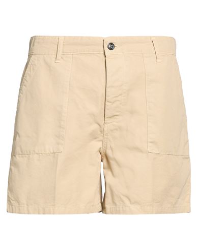 Man Shorts & Bermuda Shorts Sand Size 28 Cotton