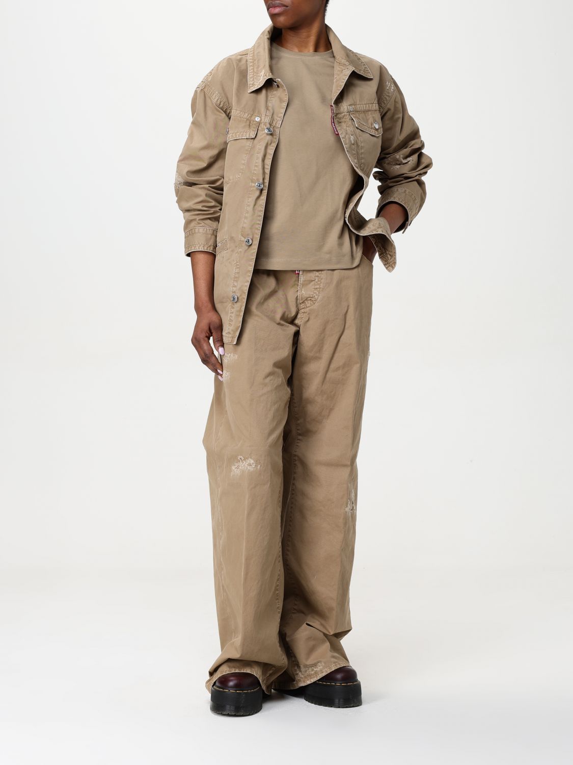 Pants DSQUARED2 Woman color Beige