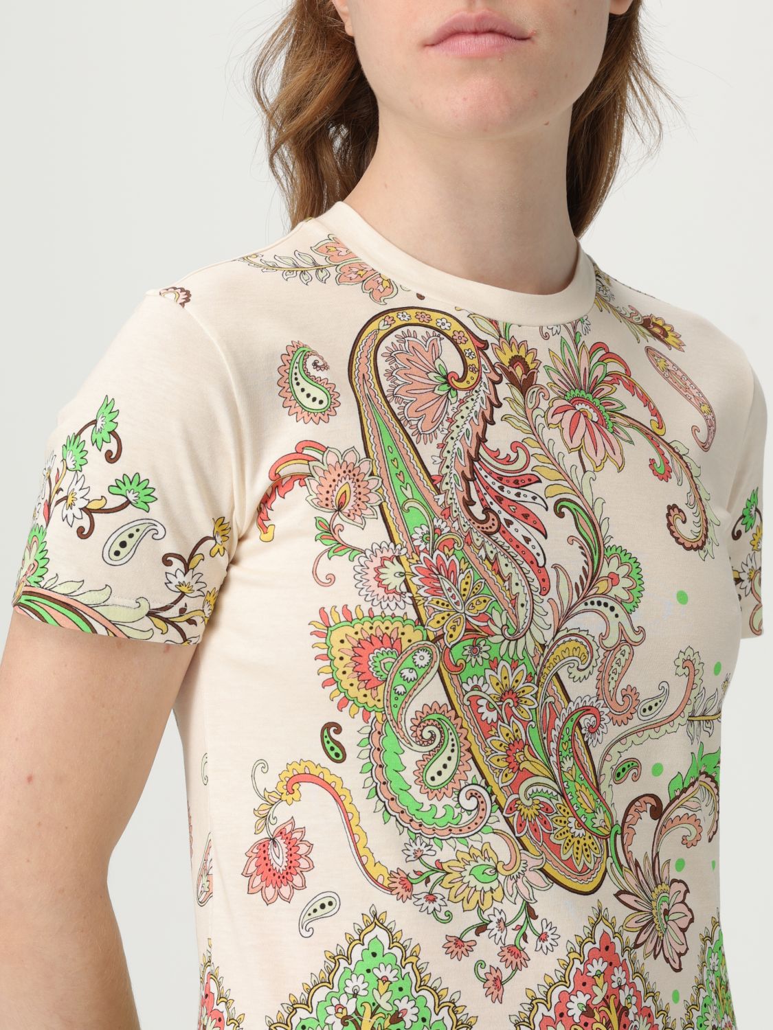 ETRO floral-print t-shirt - White