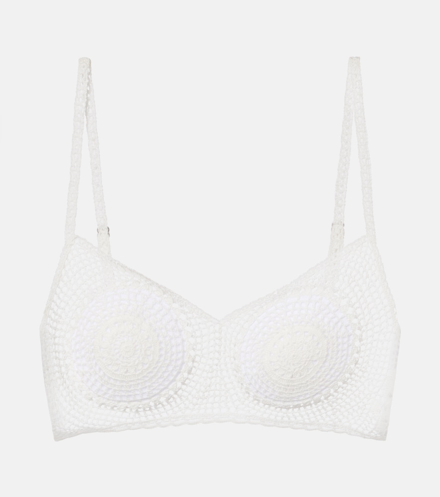 Crochet cotton bra