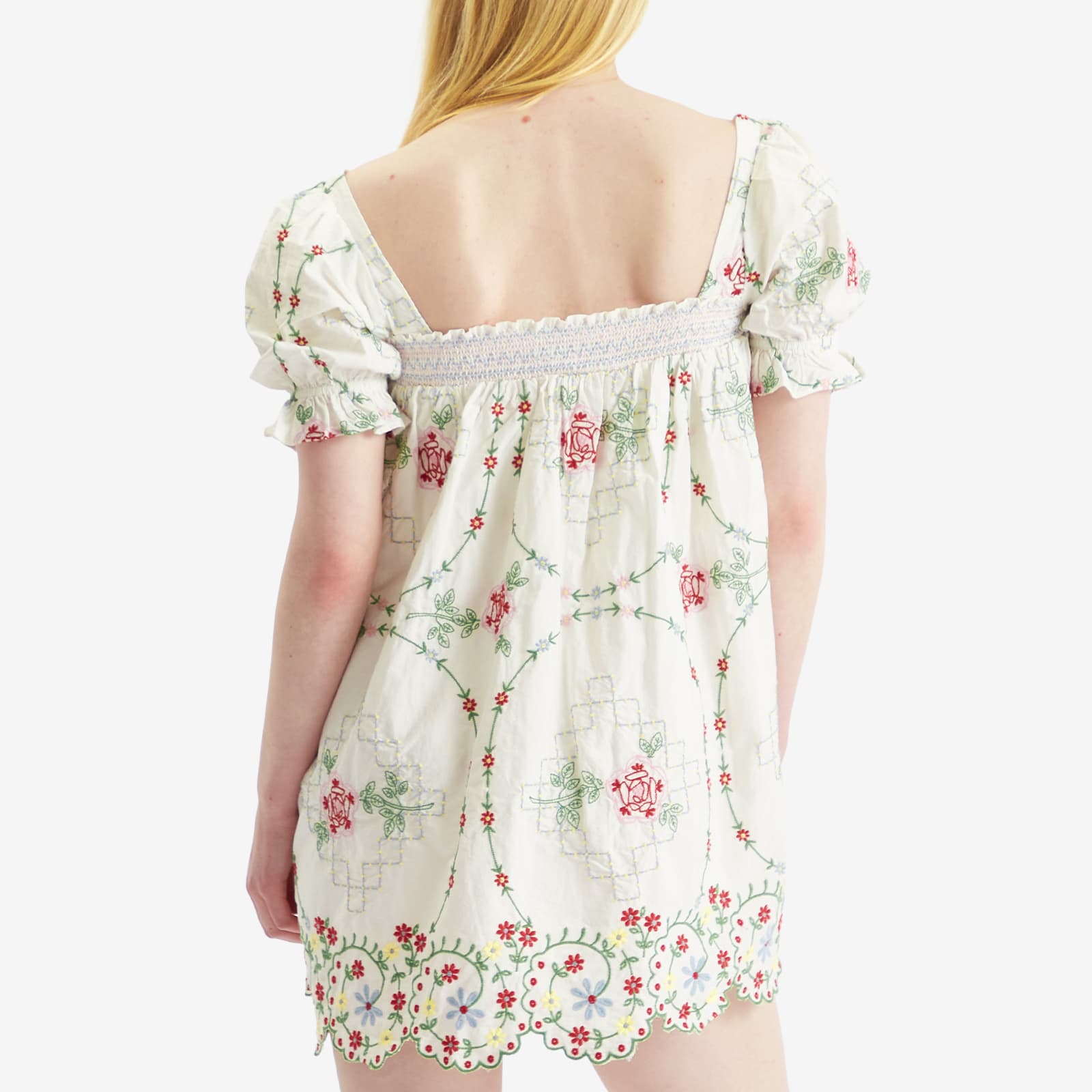Damson Madder Women's Lulu Mini Dress in White