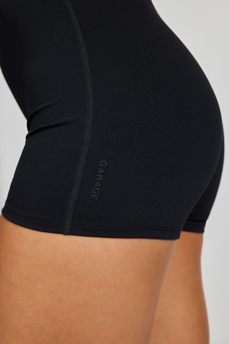 Active Y-Back Romper - Black - Women Clothing