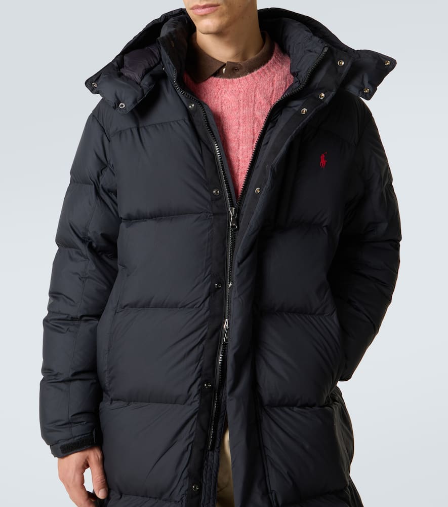 Quilted down coat
