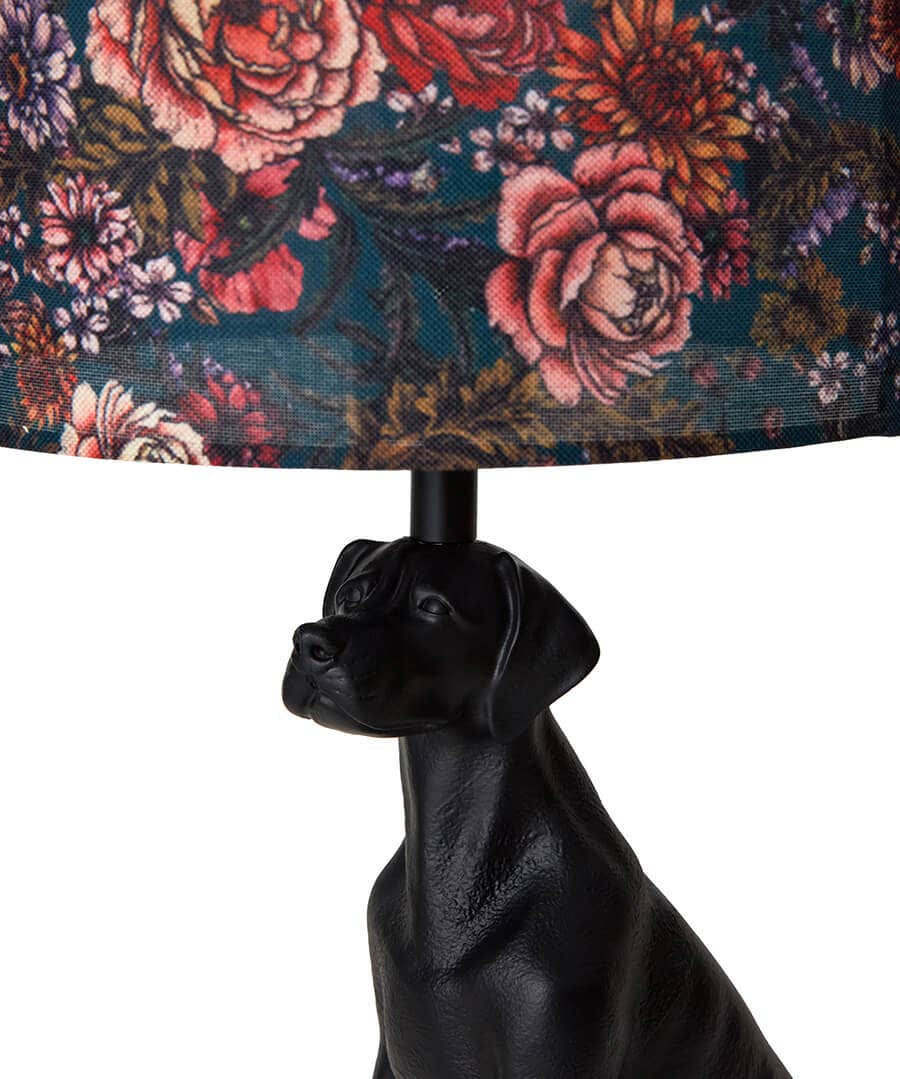 Highland Botanicals Set Dog Table Lamps - Black - by Joe Brown