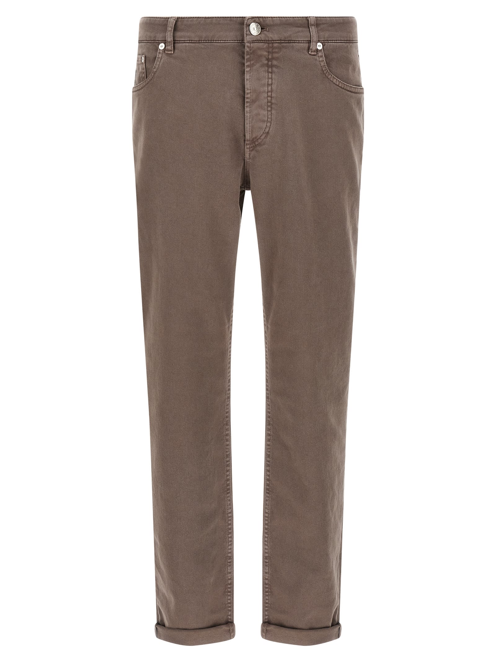Straight-leg jeans - Brown