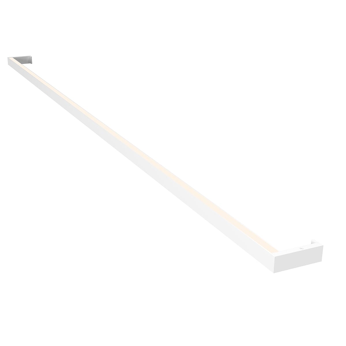Thin-Line 1" Bathroom Vanity Light in Bright Satin Aluminu