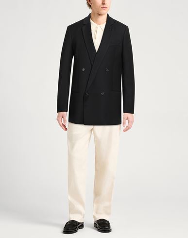 Man Blazer Black Size 36 Polyester, Virgin Wool, Elastane