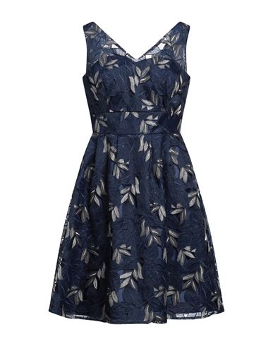 Woman Midi dress Midnight blue Size 18 Polyester, Lurex
