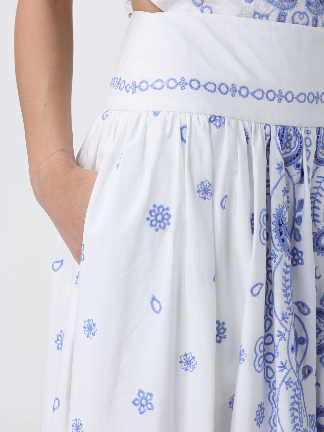 Skirt Woman color White