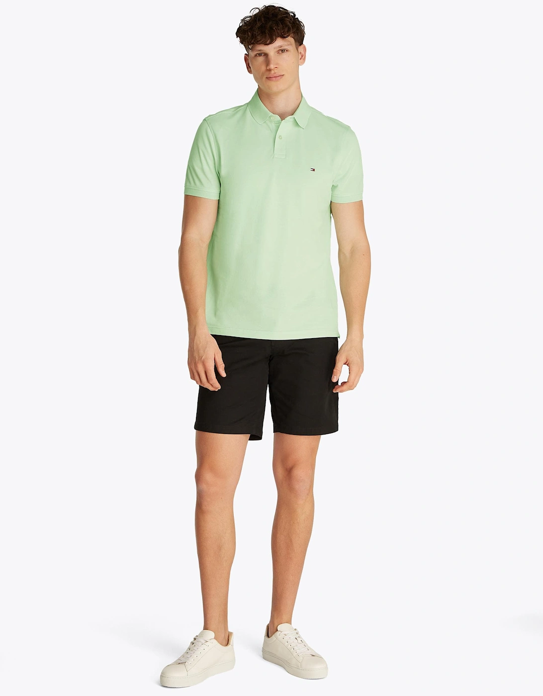 Men's Tommy Hilfiger Core 1985 Regular Mens Polo Shirt - Green - Size: 40/Regular