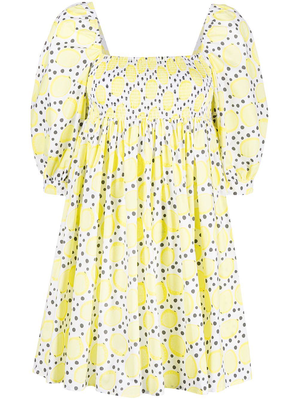 Printed babydoll dress - Purple
