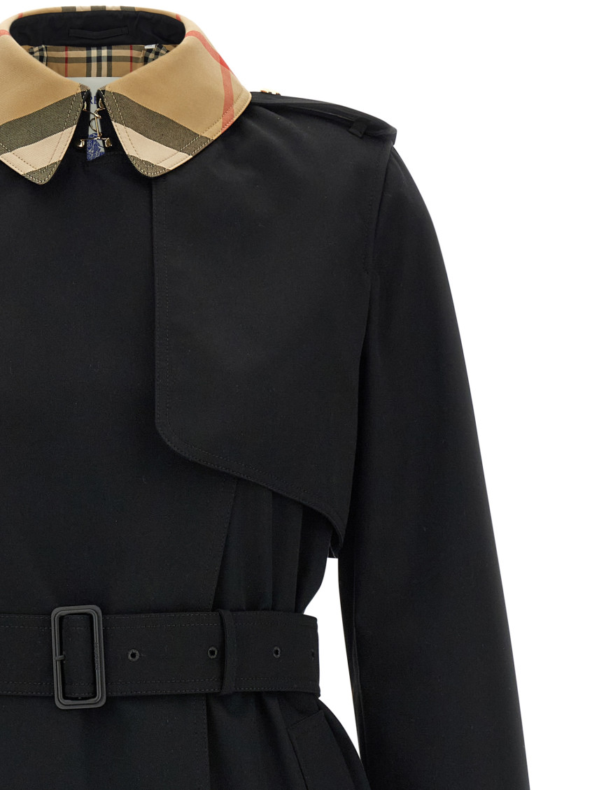 Burberry - sandridge trench coat belted long epaulette