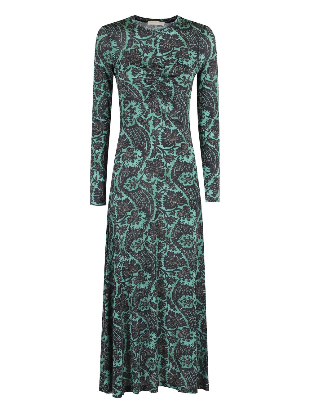 Naia printed long-sleeve maxi dress - Green