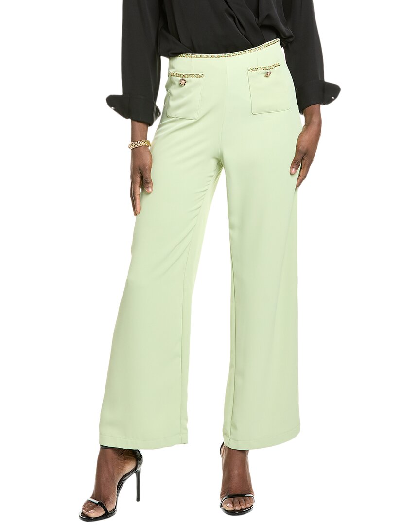 Chain Trim Wide Leg Pant