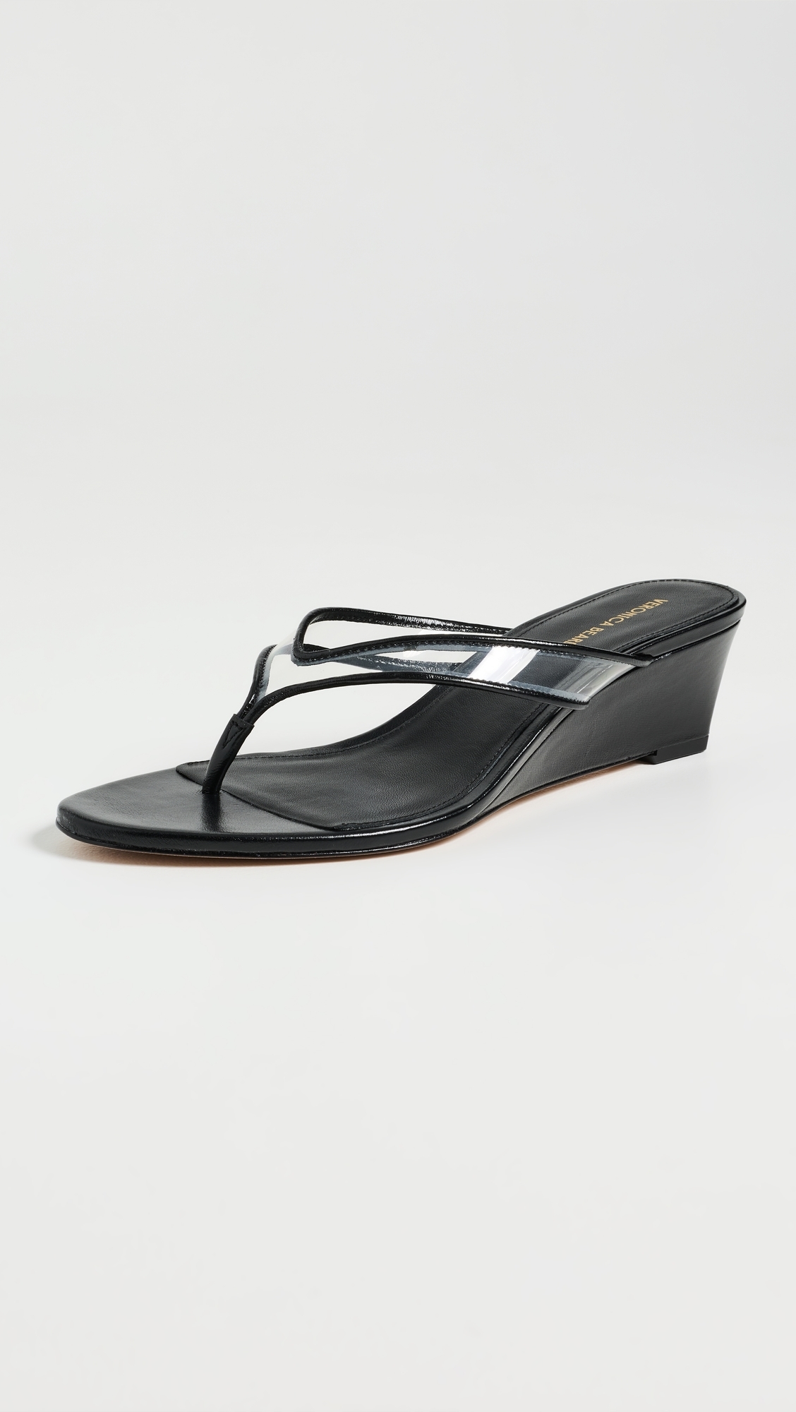 Clea Wedges Clear/Black