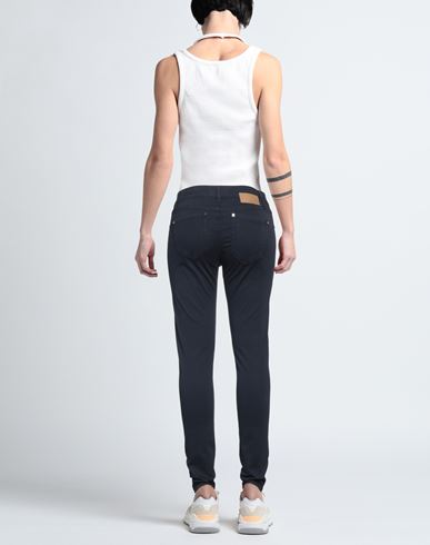 G. sel Woman Pants Midnight blue Size 28 Cotton, Elastane