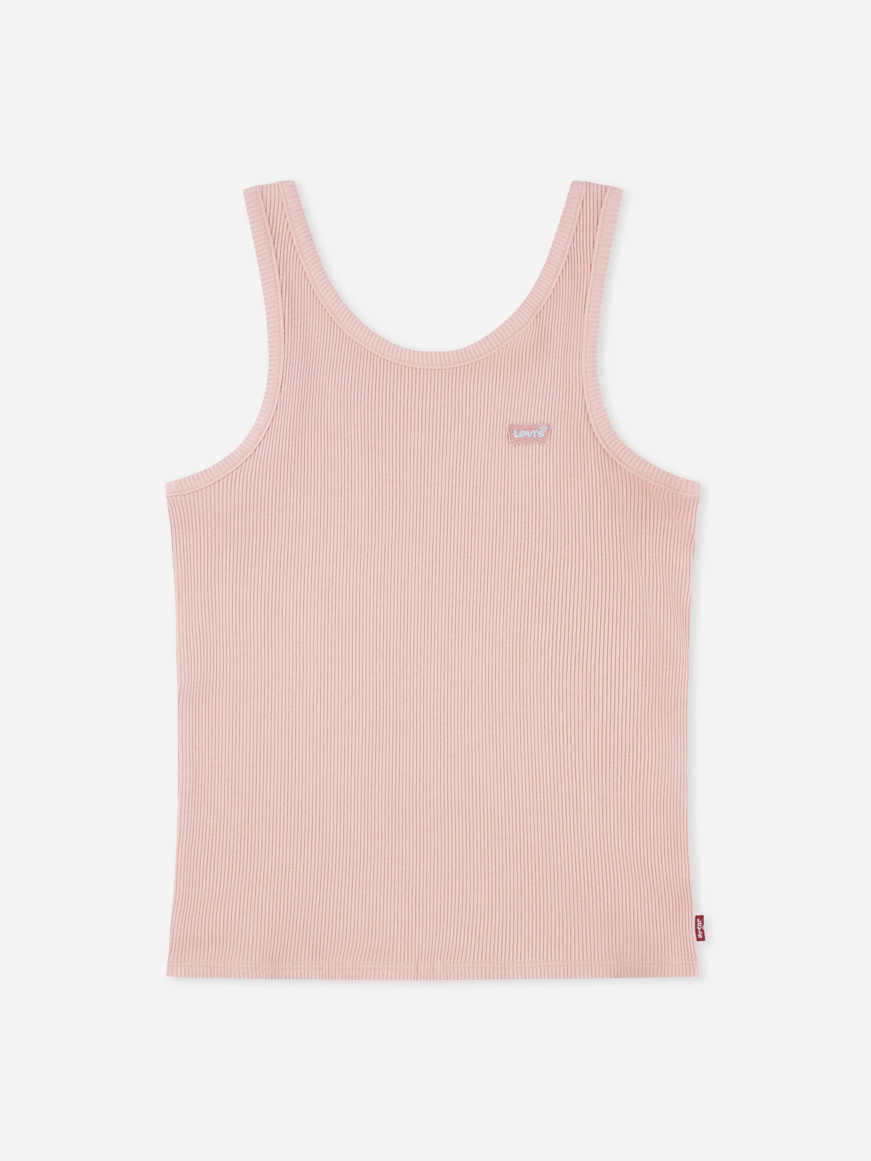 Levi's Kids Wear Girls Meet and Greet Ribbed Tank Top in Pink 10 Yrs
