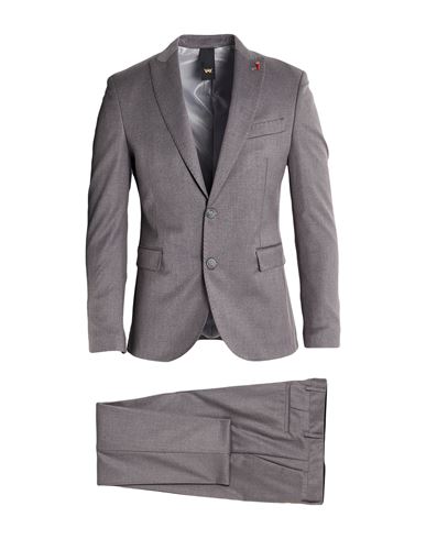 Man Suit Grey Size 34 Polyester, Viscose, Elastane