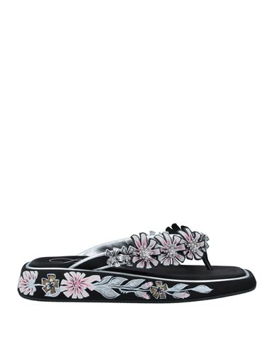 Woman Toe strap sandals Black
