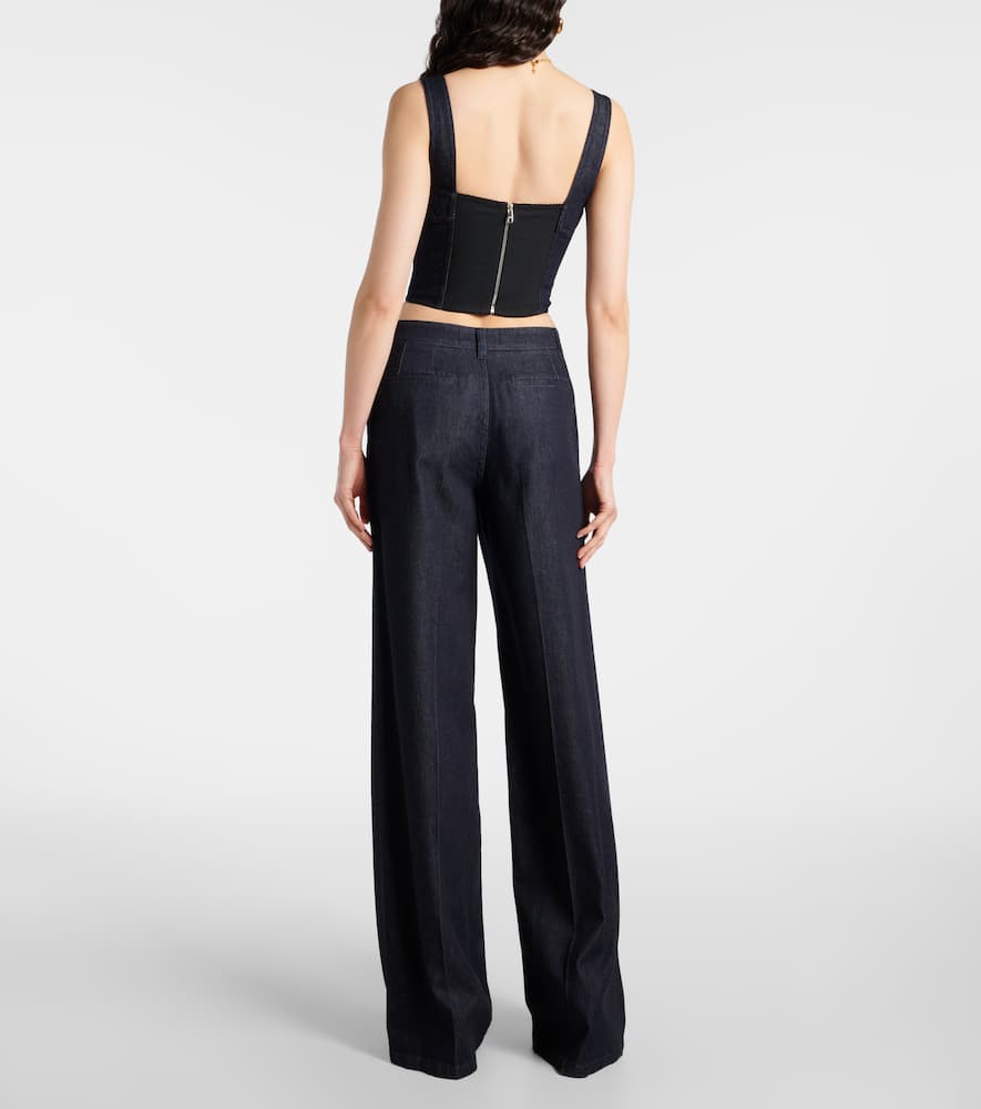 High-rise wide-leg jeans
