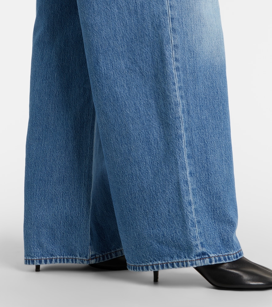 Double Layer Slouchy wide-leg jeans