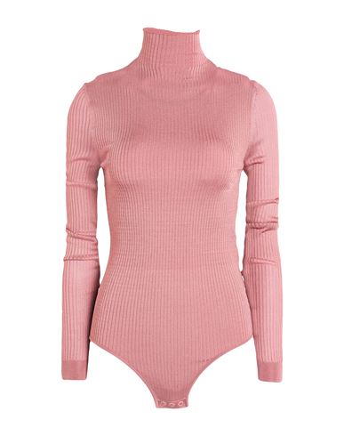 Woman Bodysuit Antique rose Size 2 Viscose, Elastane
