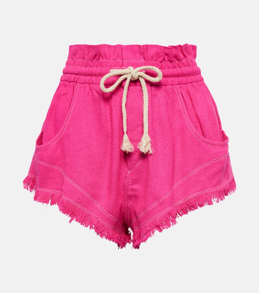 Marant Etoile Talapiz high-rise silk shorts