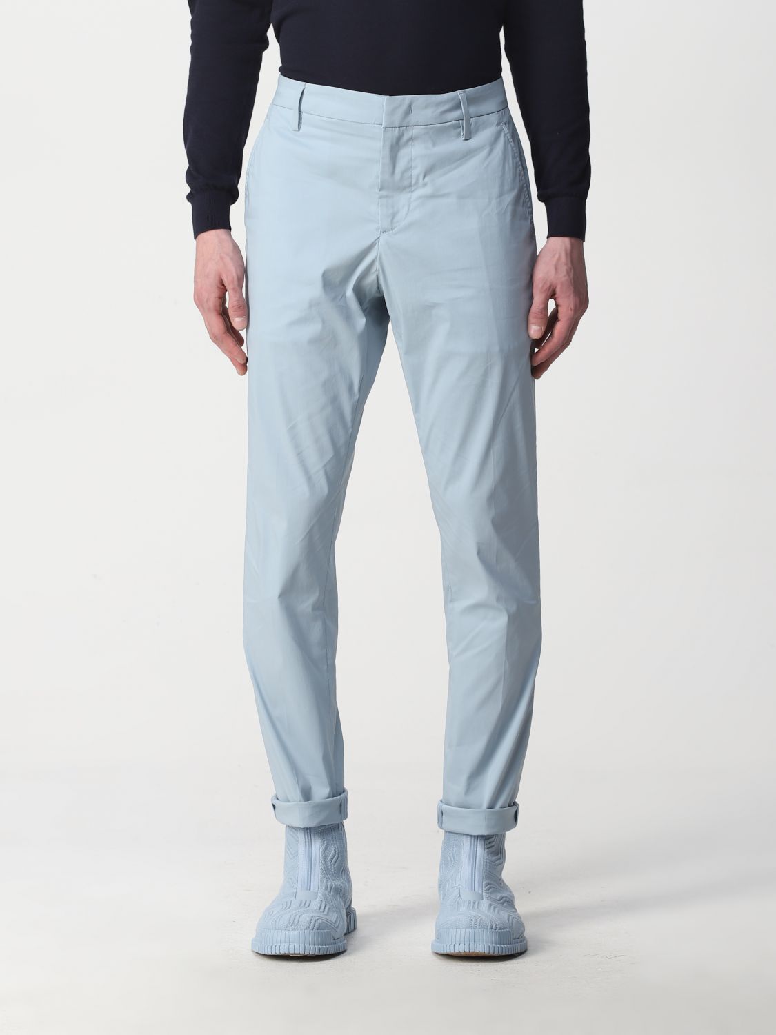 Trousers in cotton blend