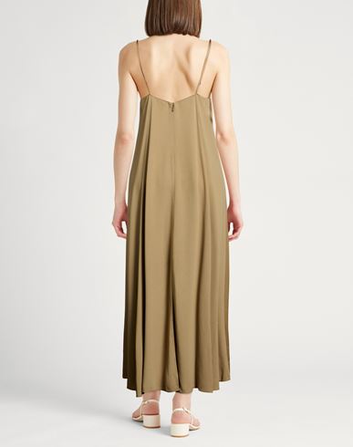 Forte_forte Woman Maxi dress Khaki Size 3 Acetate, Viscose