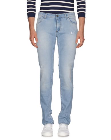 Man Jeans Blue Size 38 Cotton, Elastane, Viscose, Polyester, Polyurethane