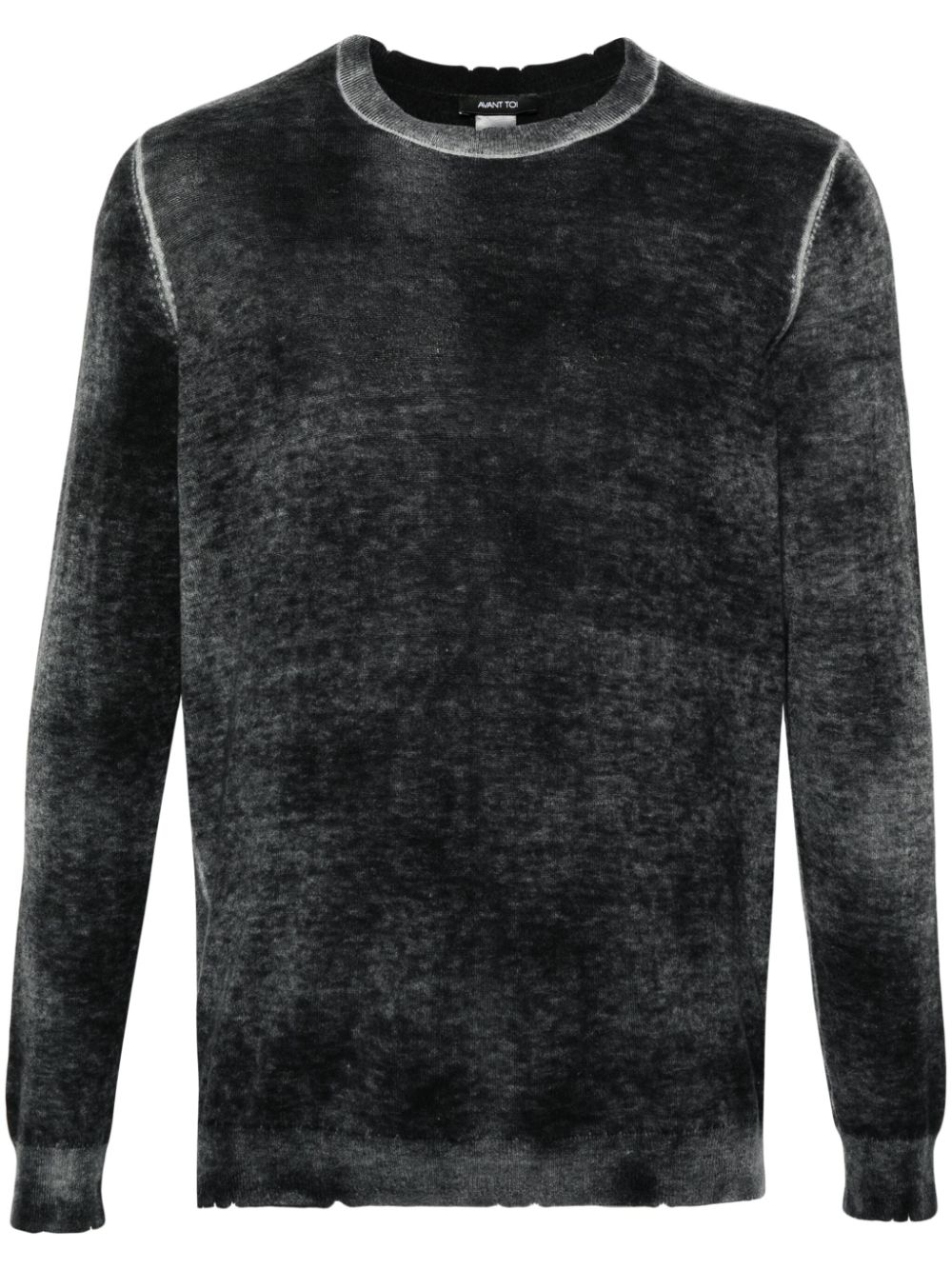 Distressed-effect jumper - Grey