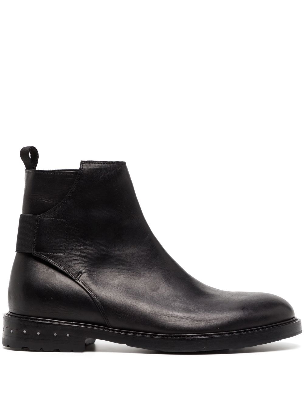 30mm leather boots - Black