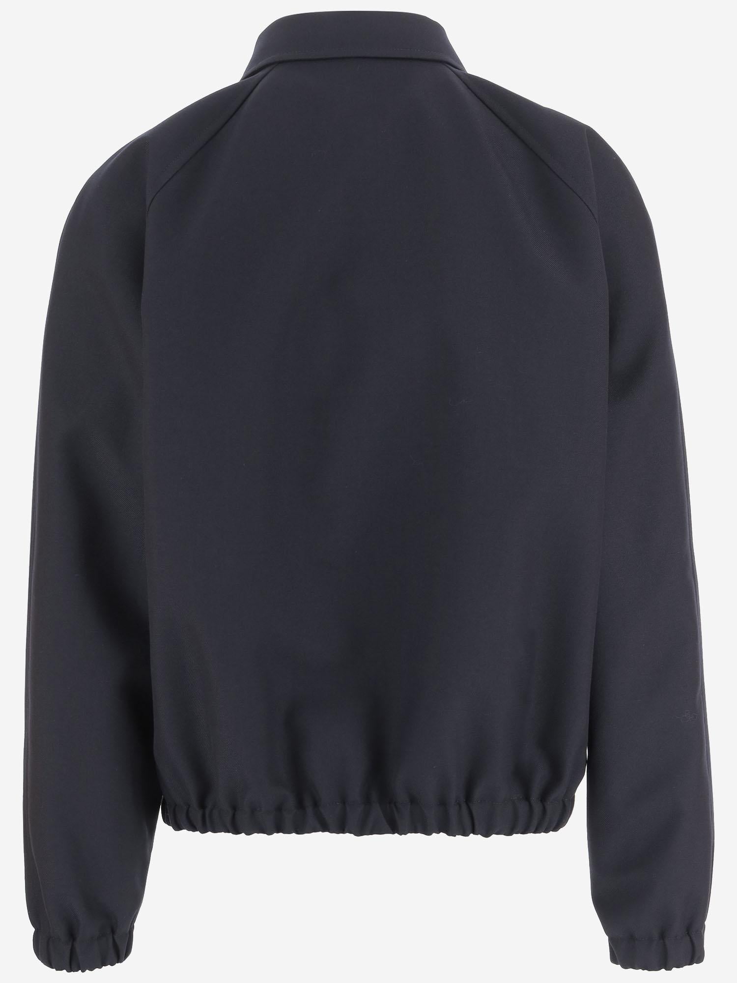 Wool Blend Jacket — Navy