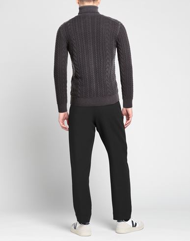 Man Turtleneck Charcoal Size 42 Wool