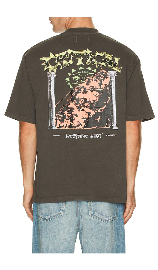 Critical Slide Joystick Tee in Ashphalt. S also in L, M, XL/1X