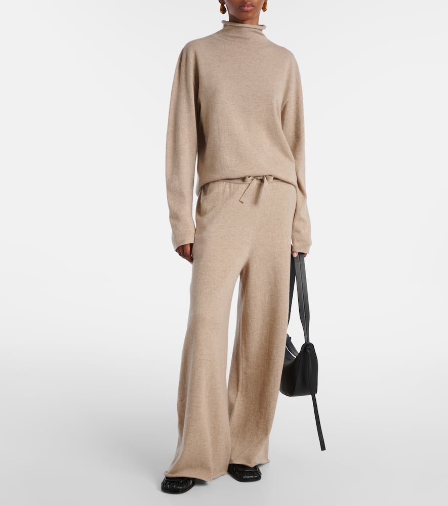 Cashmere wide-leg pants