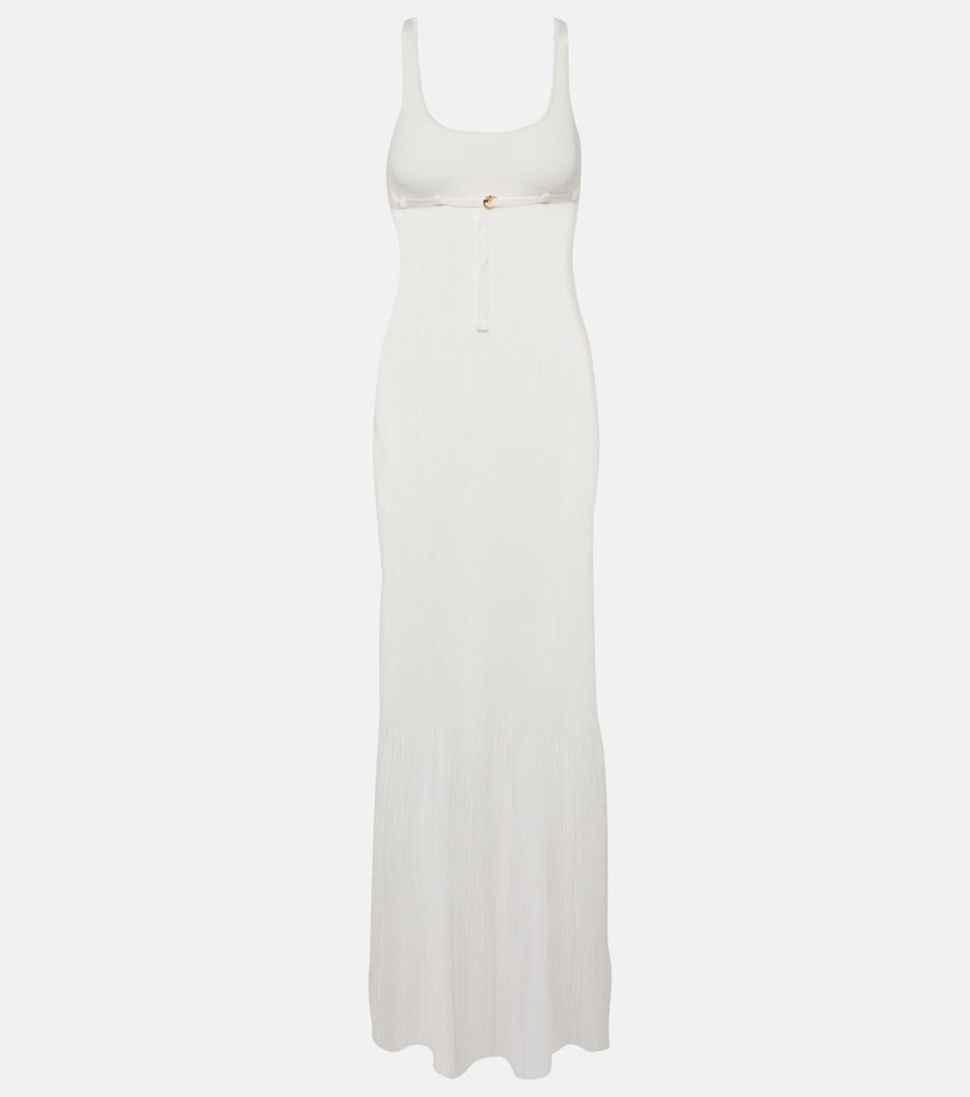 Robe Maille Oranger ribbed-knit maxi dress