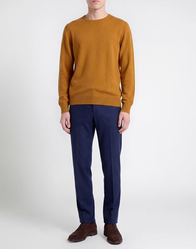 Man Sweater Mustard Size 32 Cashmere