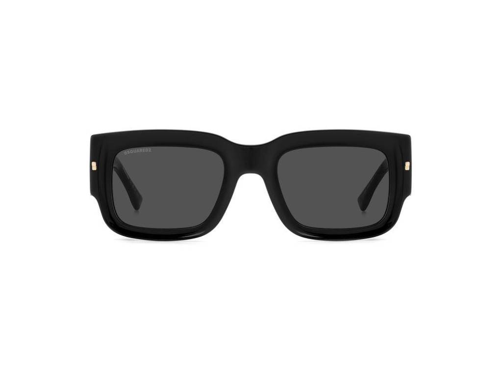 Dsquared2 Man Dsquared2 D2 0089/S 2M2/IR Sunglasses Plastic Black/Gold Grey Geometric