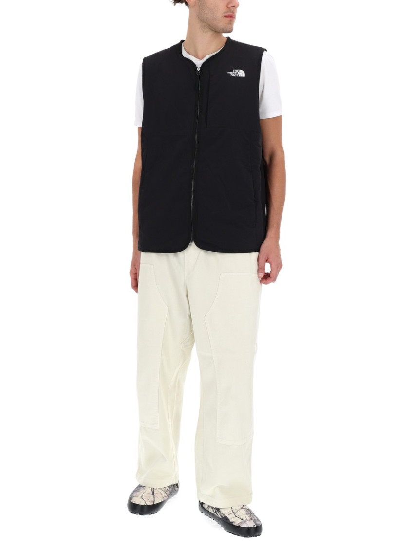 Black Logo Sleeveless Jacket