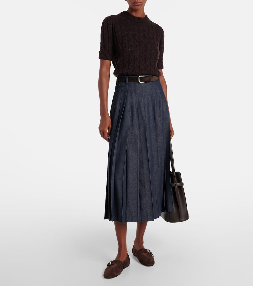 Sheer Softness cable-knit sweater