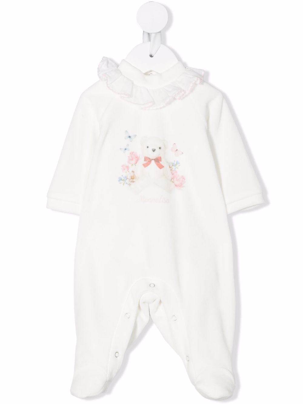 Teddy-bear print pyjamas - White