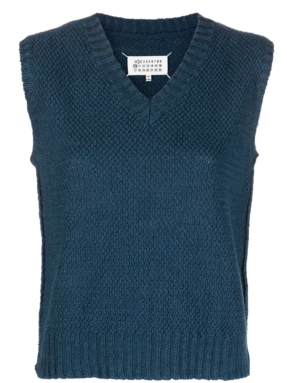 Chunky-knit hemp vest - Neutrals