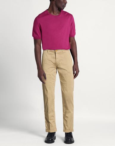 Man Pants Sand Size 36 Cotton, Elastane